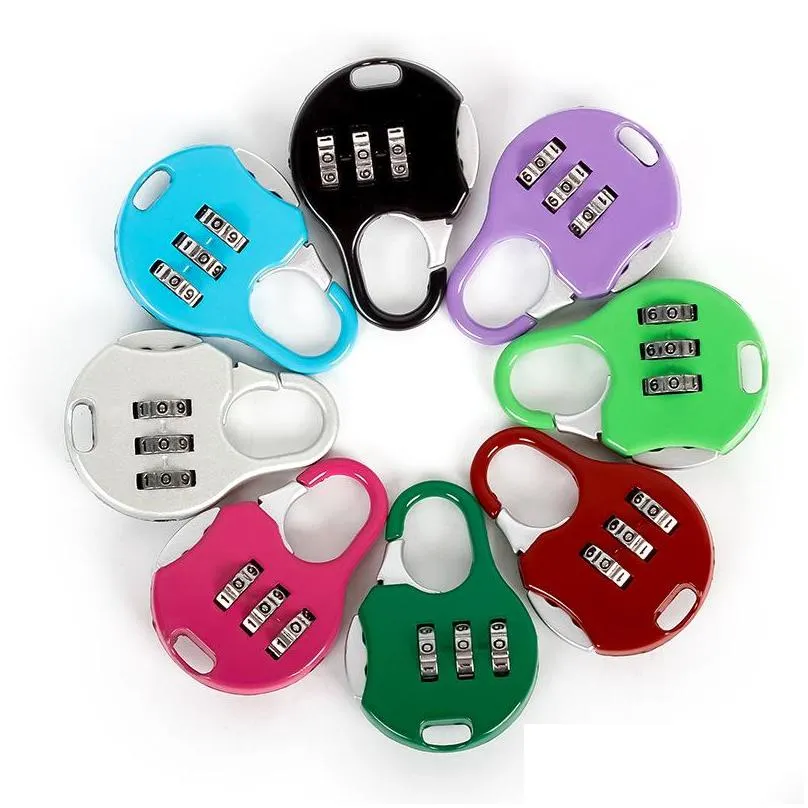 mini padlock for backpack suitcase stationery password lock student children outdoor travel gym locker security metal