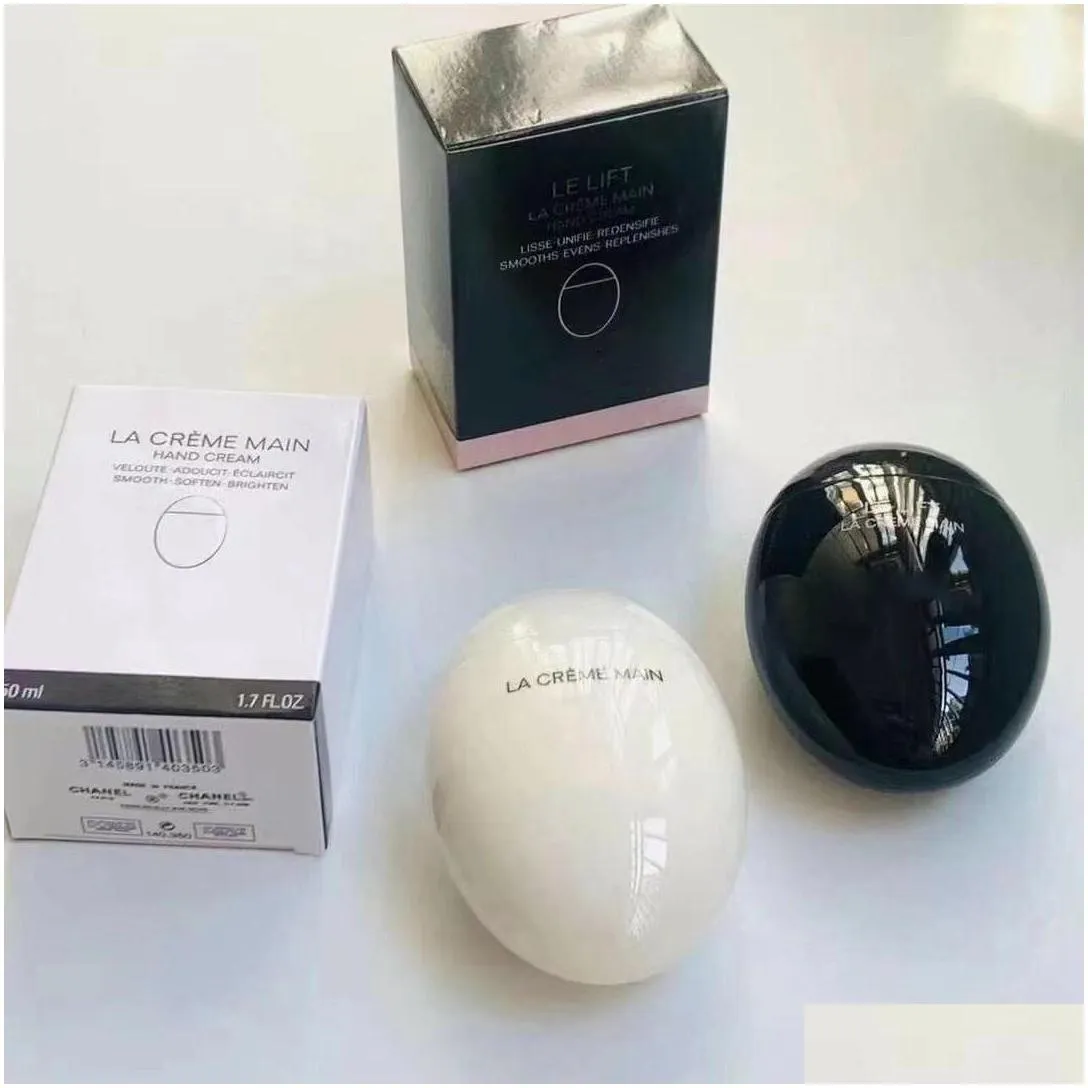 dhs delivery brand n5 hand cream 50ml la creme main black egg white egg hands cream skin care