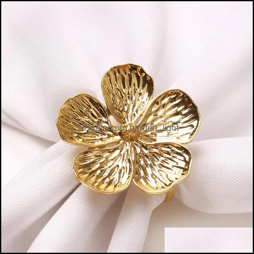 flower napkin ring wedding napkin holder