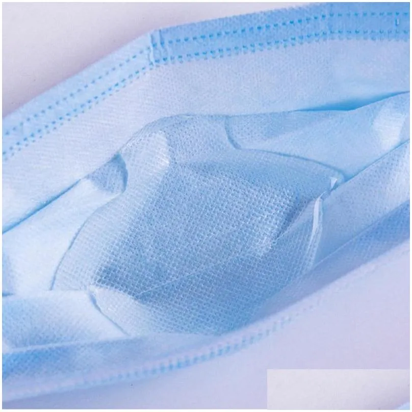 adult disposable face mask 3 layers disposable face mask 50 pcs/bag antidust protective mask