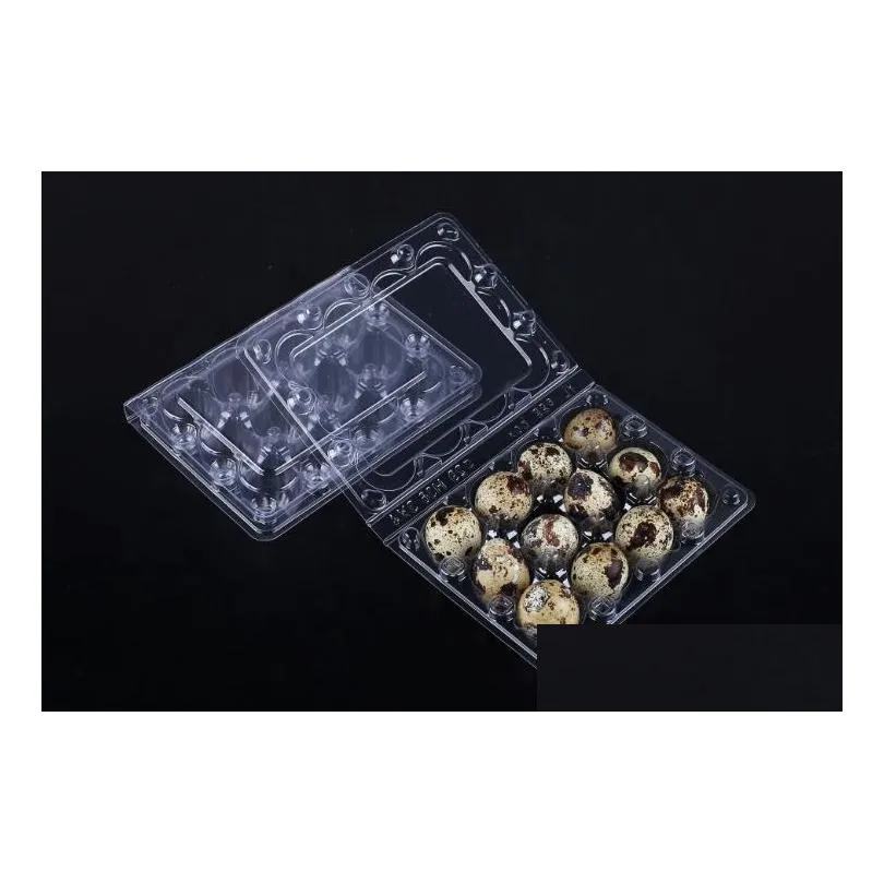 wholwsale 12 holes creative quail egg containers plastic egg boxes d28mm/h39mm 1500pcs/lot shipping sn4108