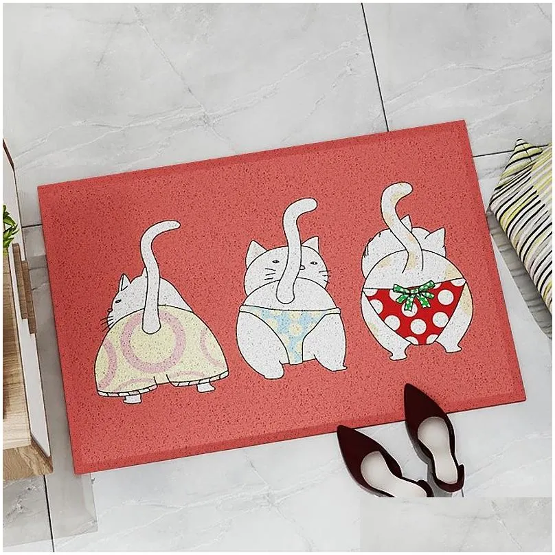 cute cartoon bathroom carpets animal shape soft and water absorbent bath rug non slip machine washable thick modern for bathroom