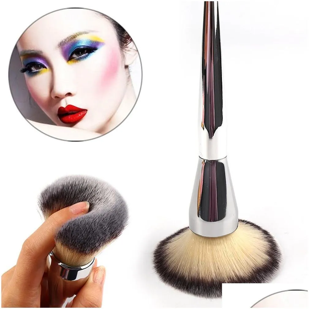 new fashion kabuki kit professional makeup brushes ulta it all over 211 flawless blush brush silver color drop shipping