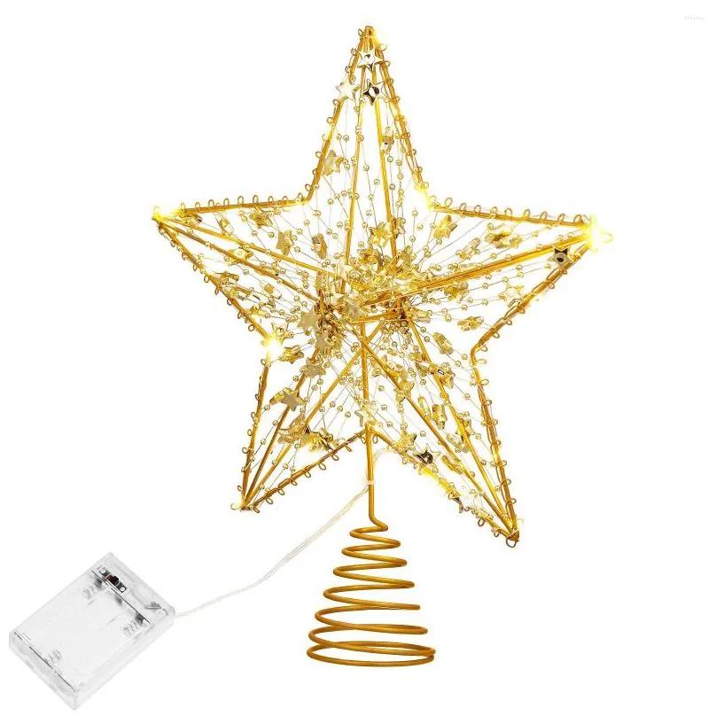 christmas decorations osaladi tree topper star hollow design light decoration