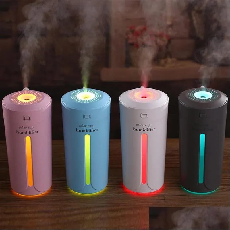 mini 7 color ultrasonic air humidifier aroma essential oil diffuser aromatherapy mist maker portable usb humidifiers for