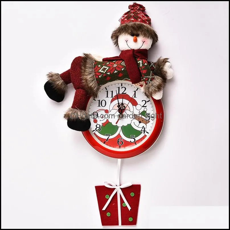 christmas hanging clock santa claus snowman christmas hanging wall clock merry xmas home restaurant bedroom clocks