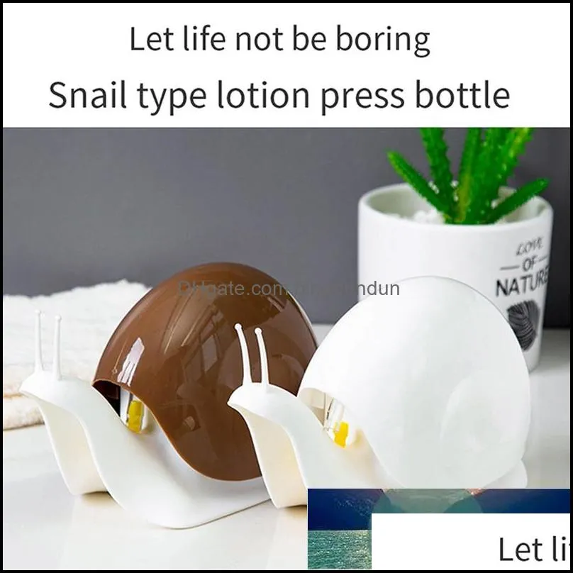 creative snail shape soap dispenser cosmetics bottles bathroom hand sanitizer shampoo body wash lotion bottle bathroom