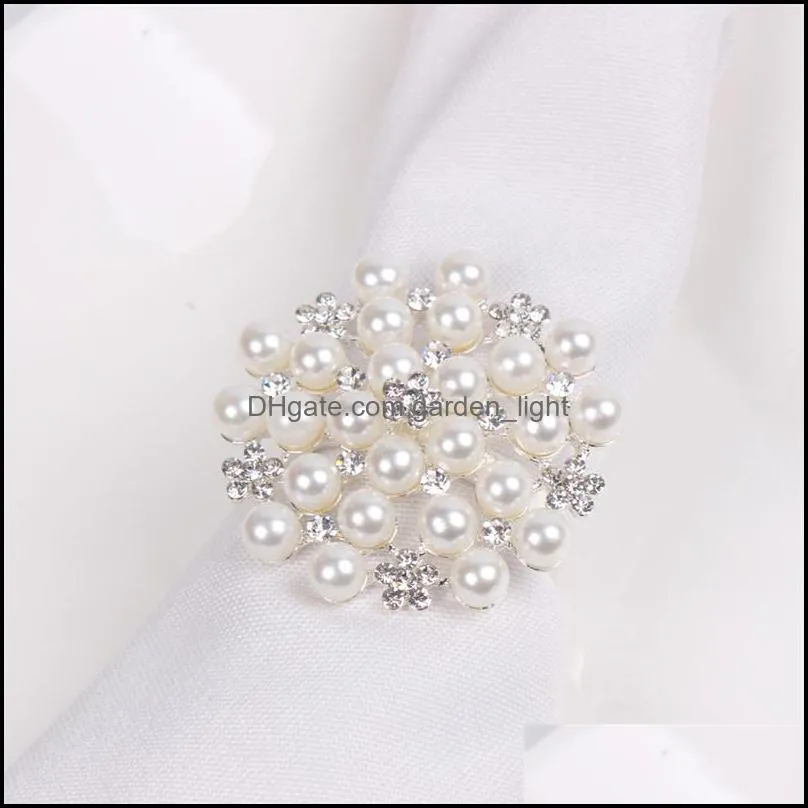 pearl wed napkin rings elegant napkin holders