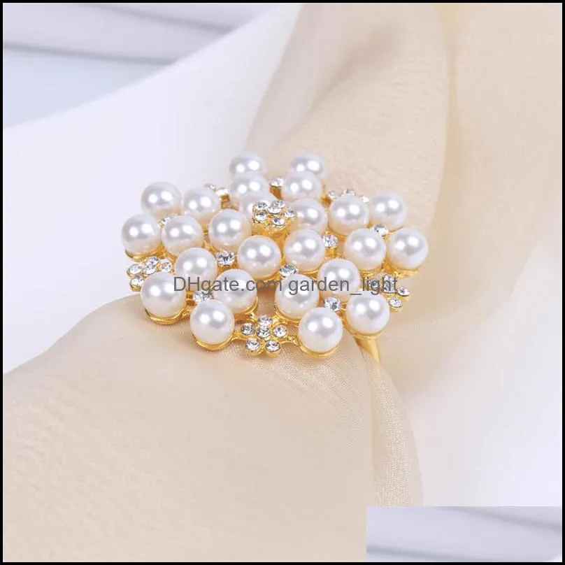 pearl wed napkin rings elegant napkin holders