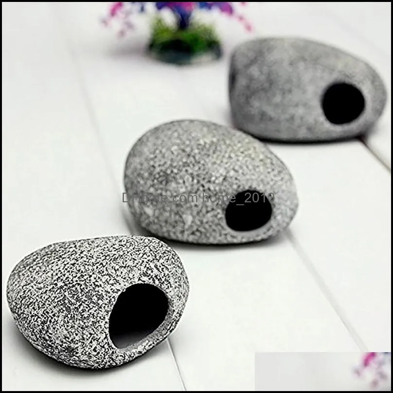 aquarium stone fish tank decorations resin rock cave pond shrimp breeding ornament decor accessory decorative marbles