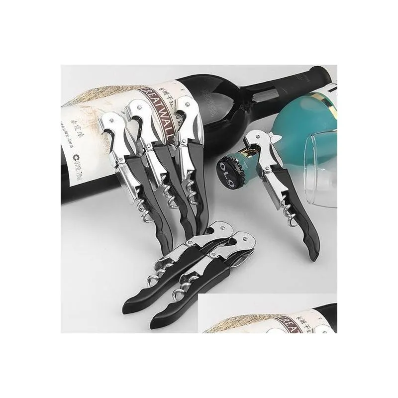 wholesale sea horse stainless steel knife cork screw multifunction wine bottle cap opener