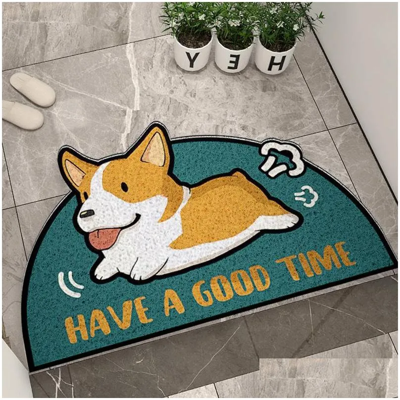 semicircle cartoon animal carpet soft thick plush mat super water absorption easy care mats for shower tub and bathroom