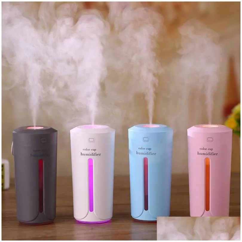 mini 7 color ultrasonic air humidifier aroma essential oil diffuser aromatherapy mist maker portable usb humidifiers for