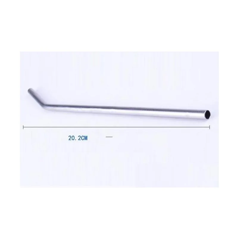 wholesale 500 pieces / lot metal drinking straw stainless steel drinking straw