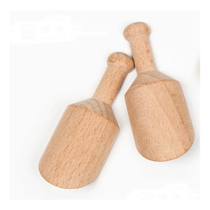 200pcs/lot mini wooden scoops bath salt powder spoon bath shower spa tool bath salts candy laundry detergent powder spoon sn1476