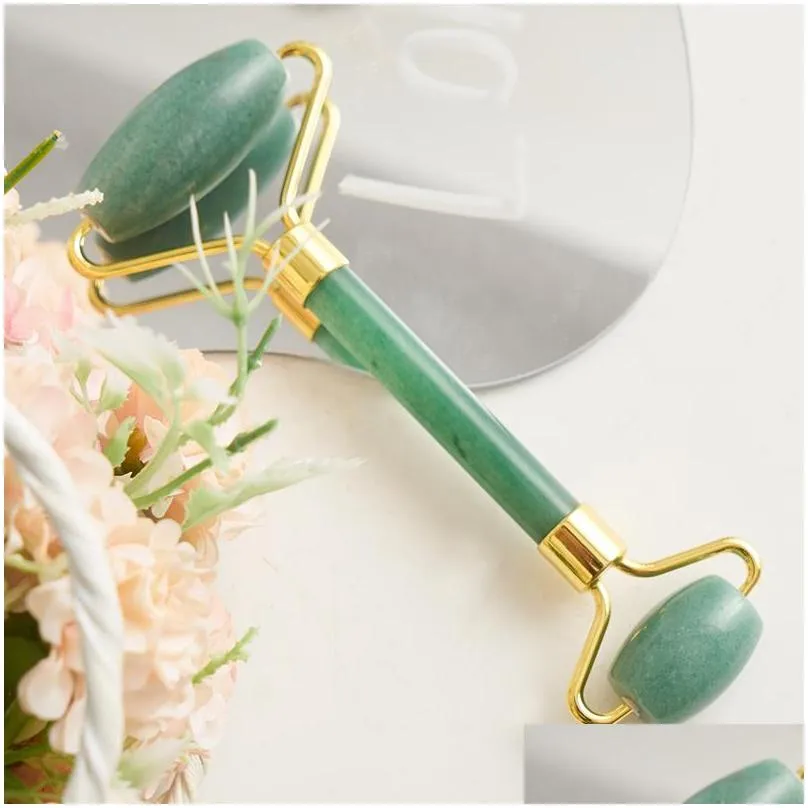 jade roller massager party favor natural crystal stone face gua sha tools creative gift supplies