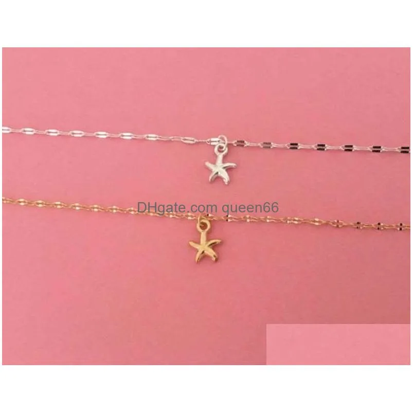 fashion jewelry starfish anklet beach anklet starfish pendant chain anklets