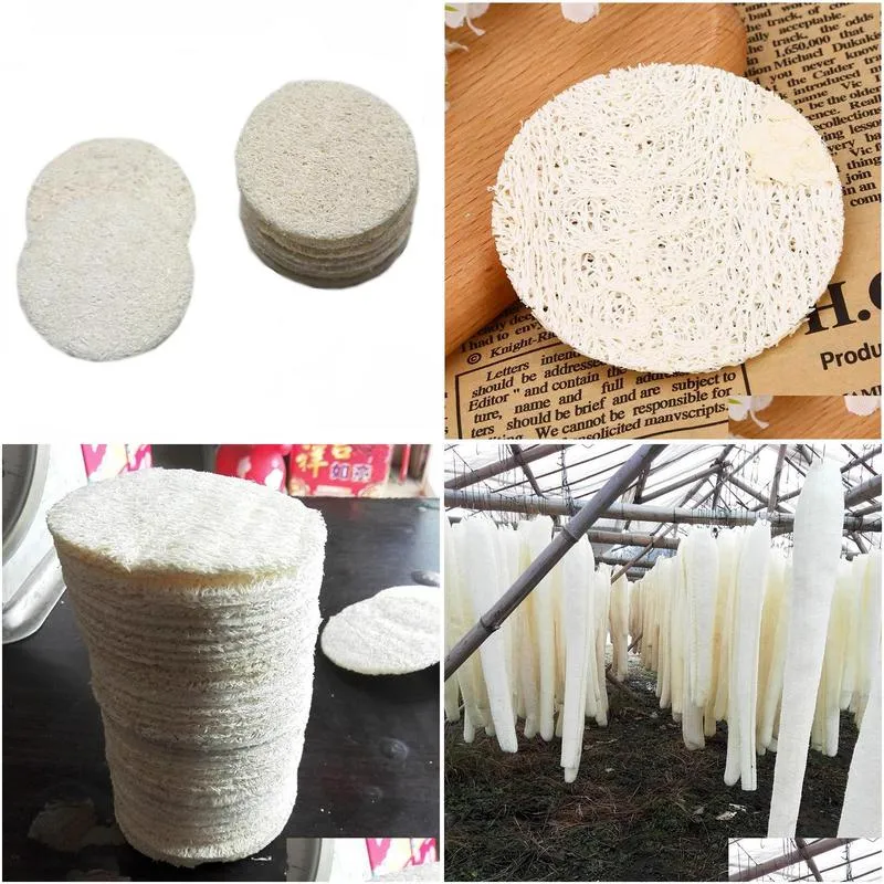 natural loofah facial pads loofah disc makeup remove exfoliating face loofah pad small size luffa loofas