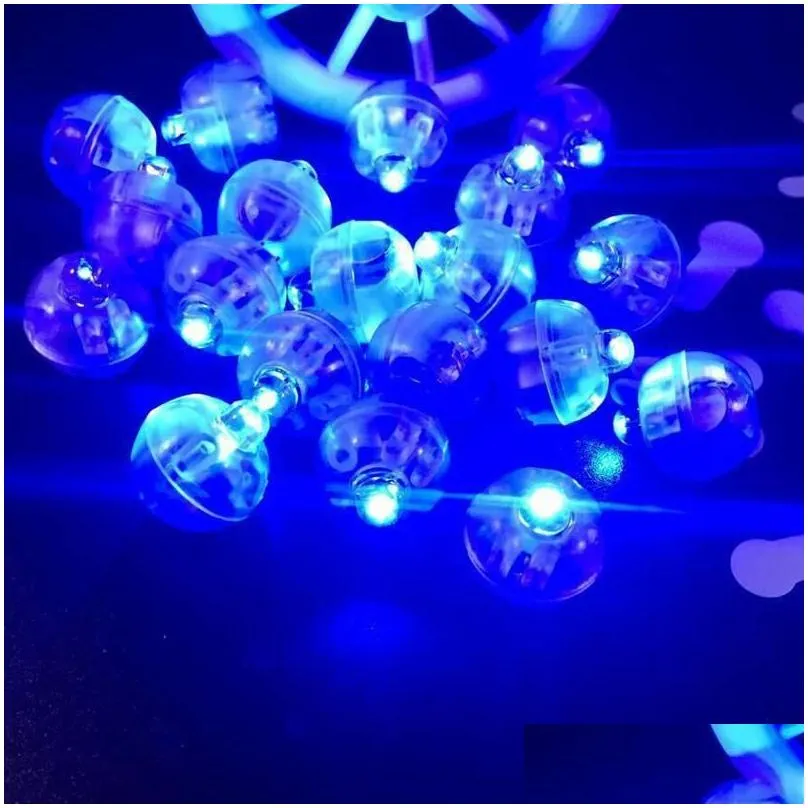 1000pcs/ lot round shape rgb mini led flashing ball lamps white balloon lights for christmas party wedding decoration lz0844