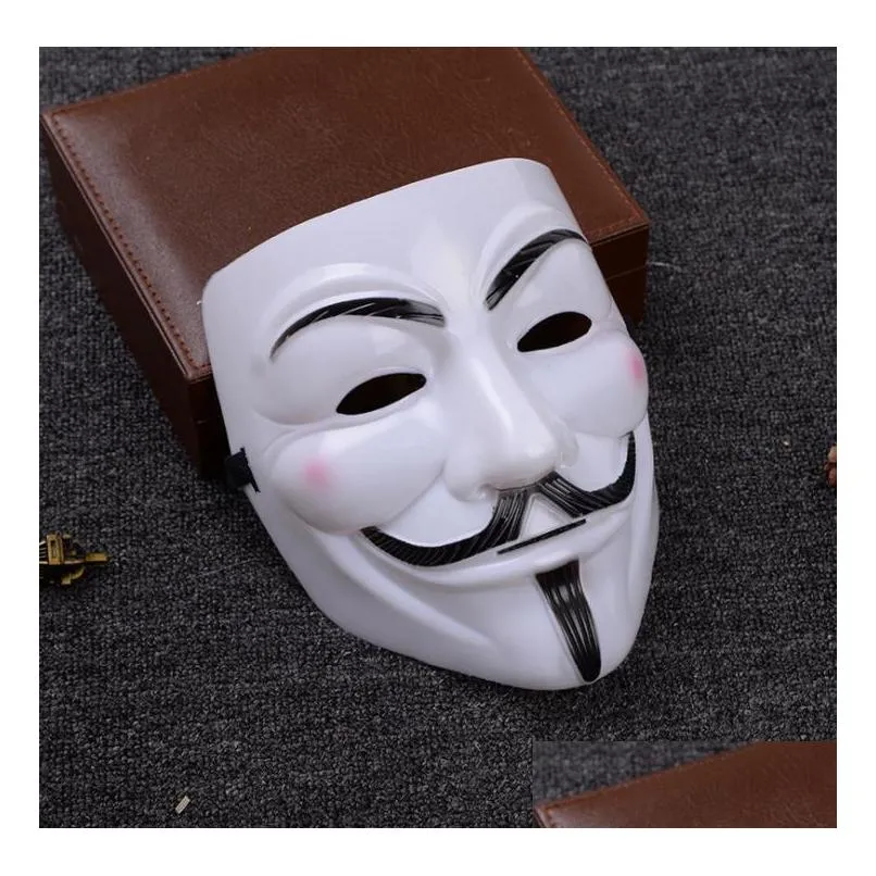 party masks v for vendetta mask anonymous guy fawkes fancy dress adult costume accessory plastic partycosplay sn5926