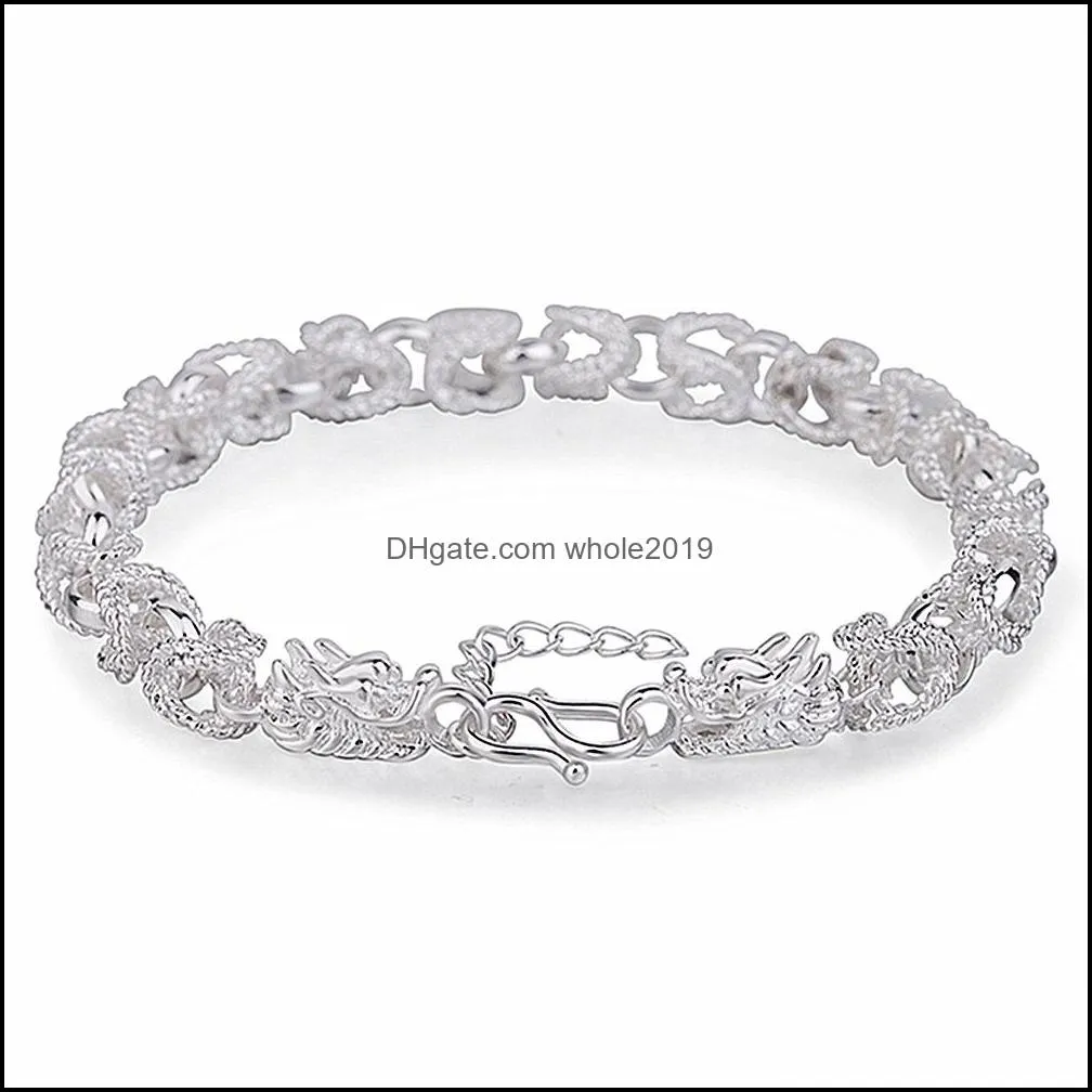 mens ladies bracelet vintage silver tap hand woven fashion jewelry punk style party luxury fashion exquisite faucet bracelet