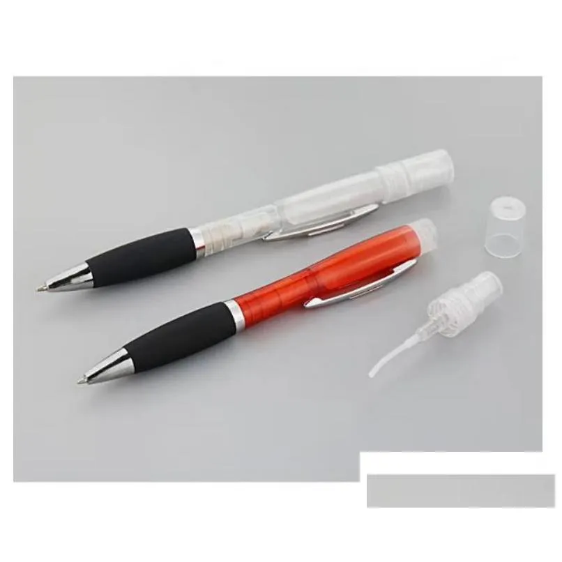 mini sprayer disinfection pen metal clip empty tube refillable perfume alcohol hand sanitizer spray pen sn5138