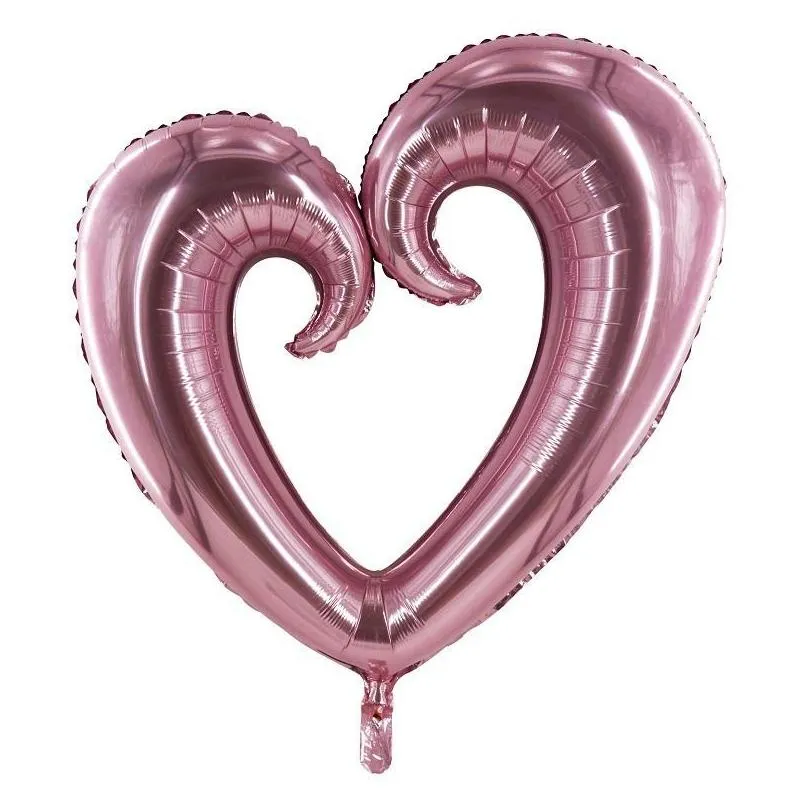 party decoration 40inch big heart balloon pink gold shape air balloons valentines day wedding love decorations supplies foil