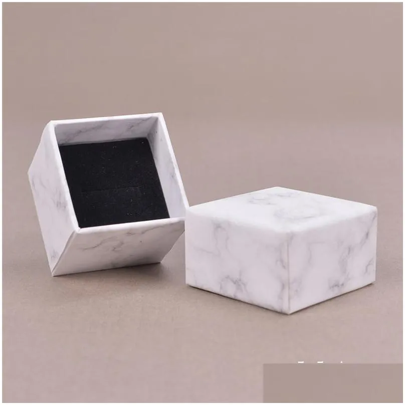 high quality luxury marble jewelry paper box packaging ring pendants boxes cardboard gift box wholesale lx2869