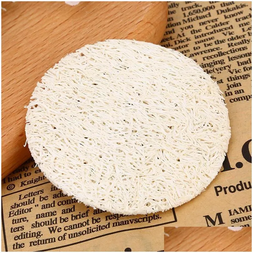 natural loofah facial pads loofah disc makeup remove exfoliating face loofah pad small size luffa loofas