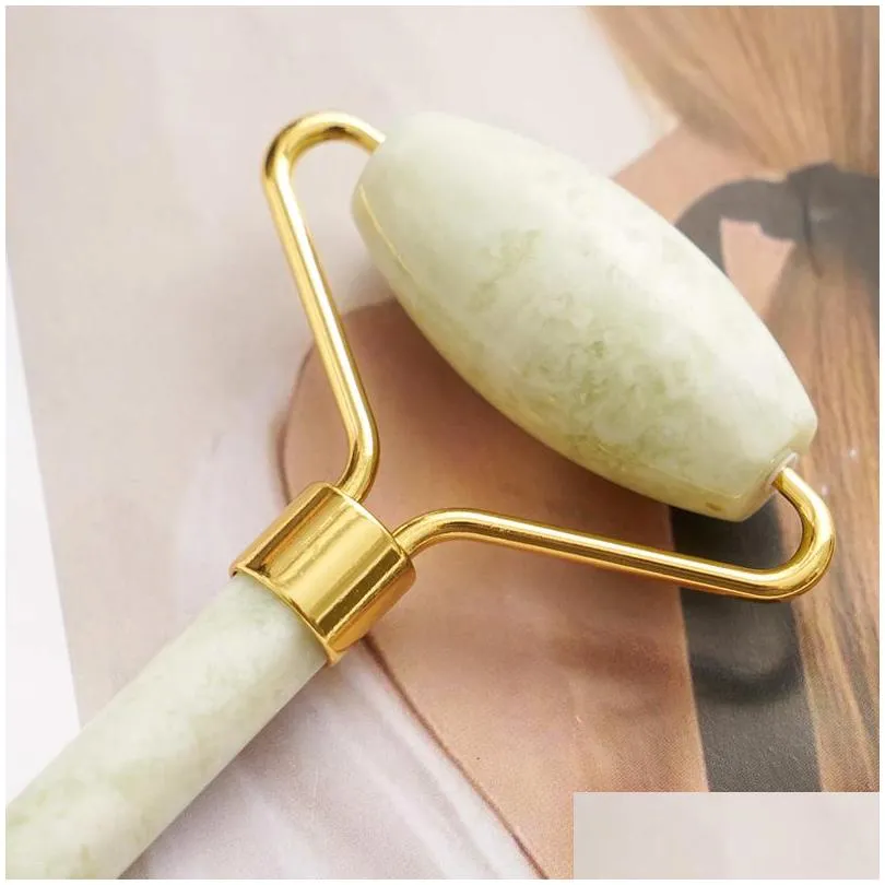 jade roller massager party favor natural crystal stone face gua sha tools creative gift supplies