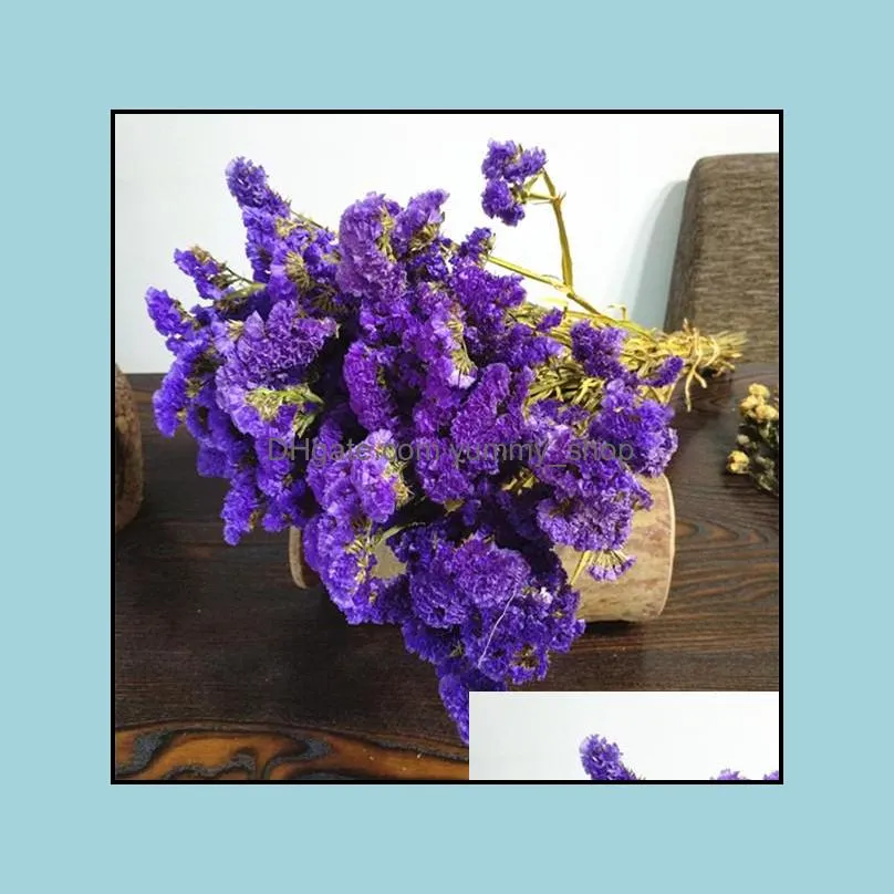 crystal grass natural  dried preserved forget me not flowers real forever lover grasses branch for home table rrd12068