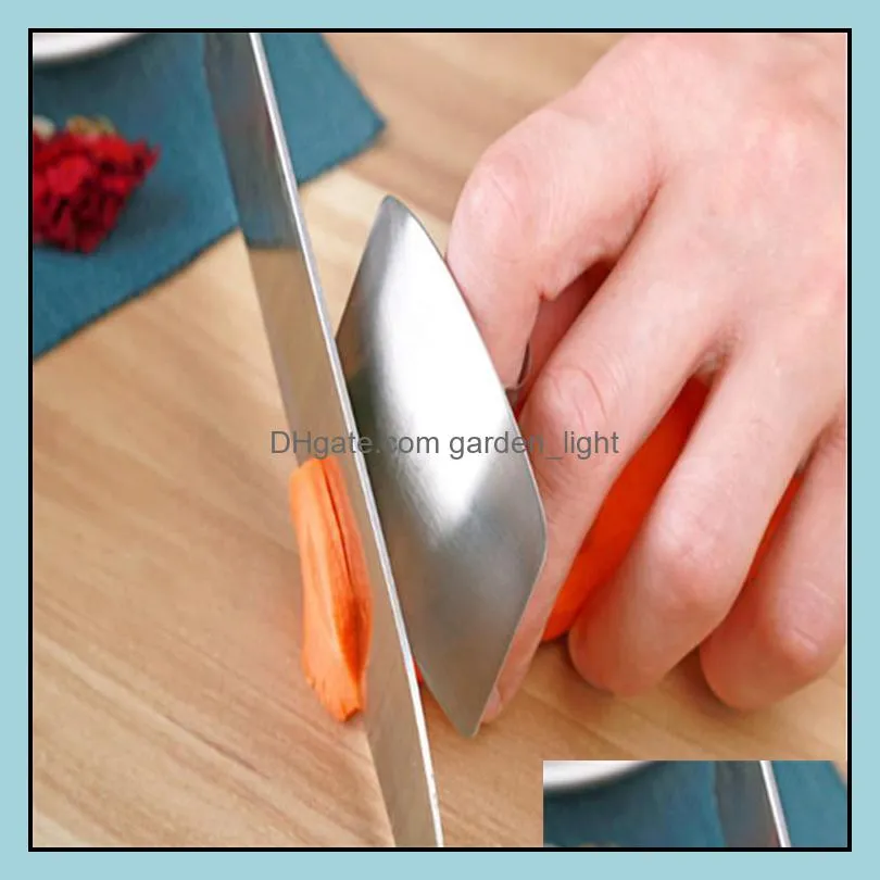 finger protector finger guard anti cut stainless steel finger protector guard must to have kitchen tools
