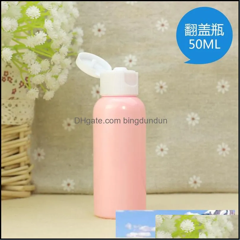 travel cosmetics bottle pink spray bottle mouth pressure beak cream mask box wash bottles