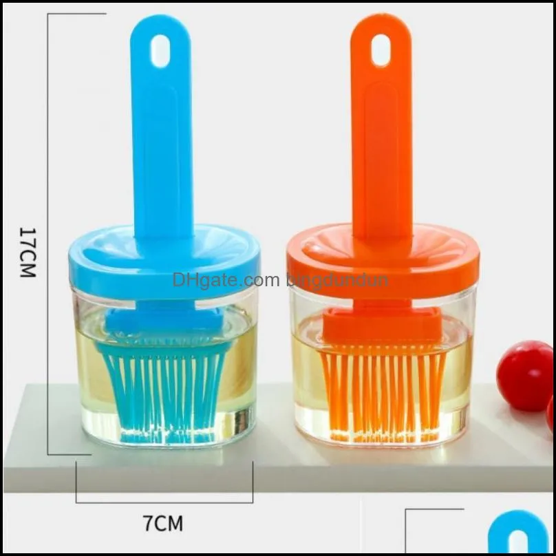 high temperature resistant silicone bottle brush portable barbecue oil brush household baking pancake