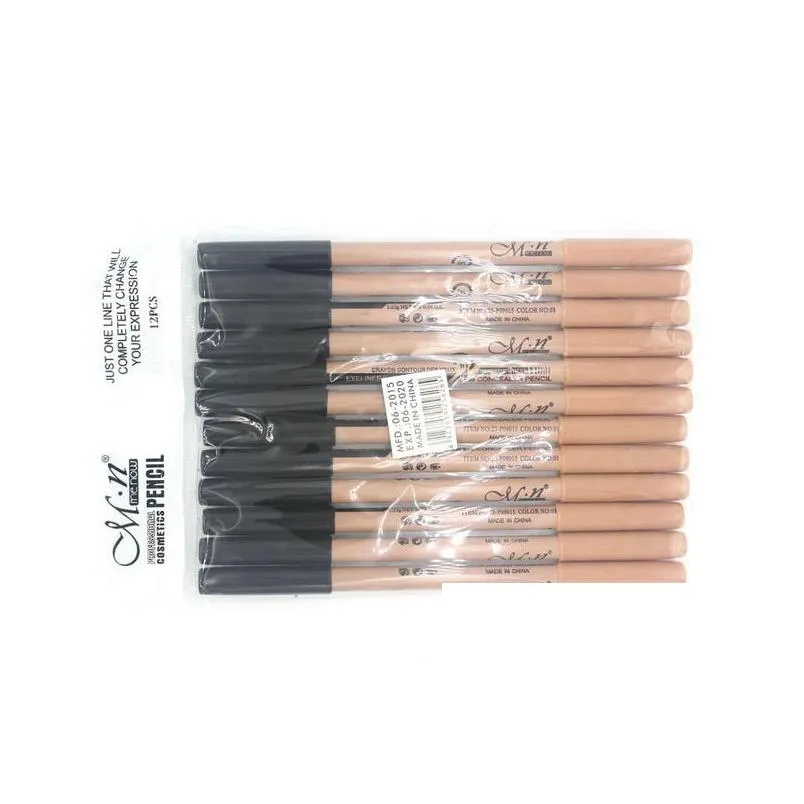 new hot 48pcs/lot maquiagem eye brow menow makeup double function eyebrow pencils concealer pencils maquillaje