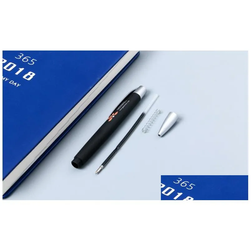 plastic rubber with custom logo printing fast delivery black refill ballpoint pen ball pen personalized promotional pen sn3108