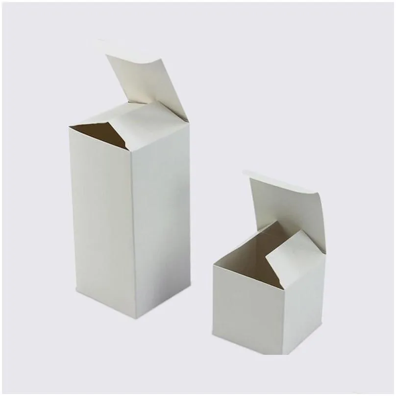 20 size white packaging gift small cardboard boxes square kraft paper cardboard packaging paper box factory wholesale lz0740