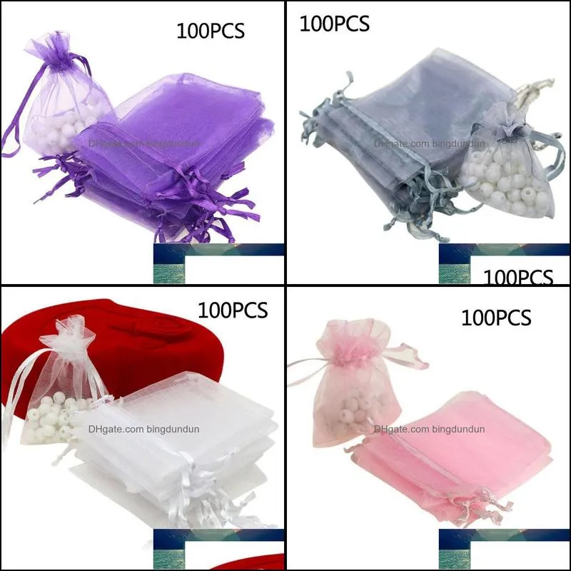 gift voile net bags drawstring wedding decoration pack set 100pcs large factory price expert design quality latest style original