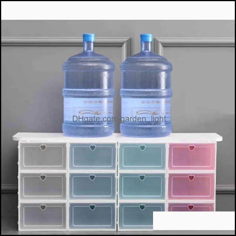 shoe box drawers pp plastic transparent dustproof moistureproof thickened clamshell drawer combination cabinet storage boxes collapsible