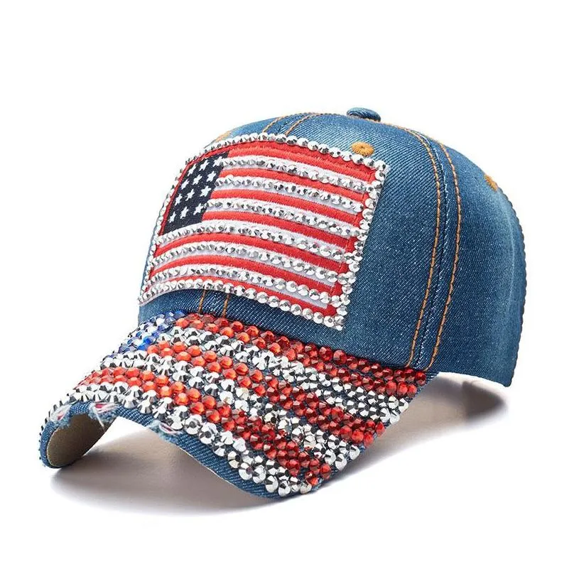 trump 2024 baseball cap party hat election campaign  caps adjustable snapback women denim diamond hats