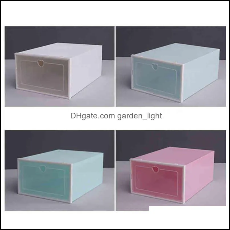shoe box drawers pp plastic transparent dustproof moistureproof thickened clamshell drawer combination cabinet storage boxes collapsible