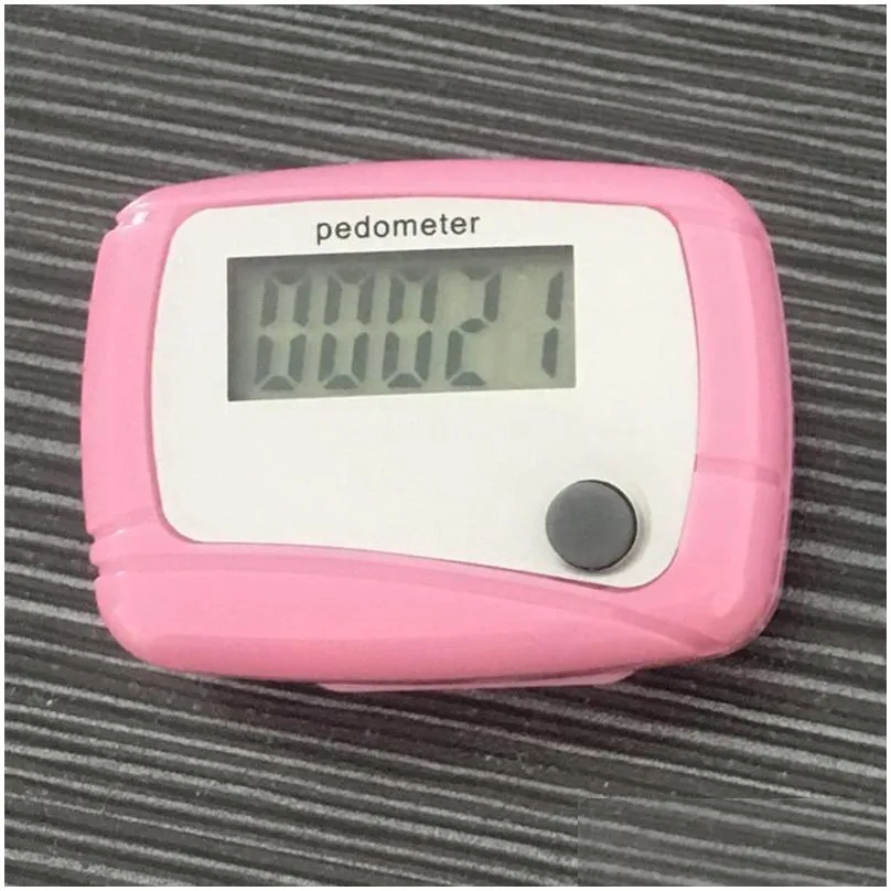 pocket lcd pedometer timers mini single function pedometer step  counter