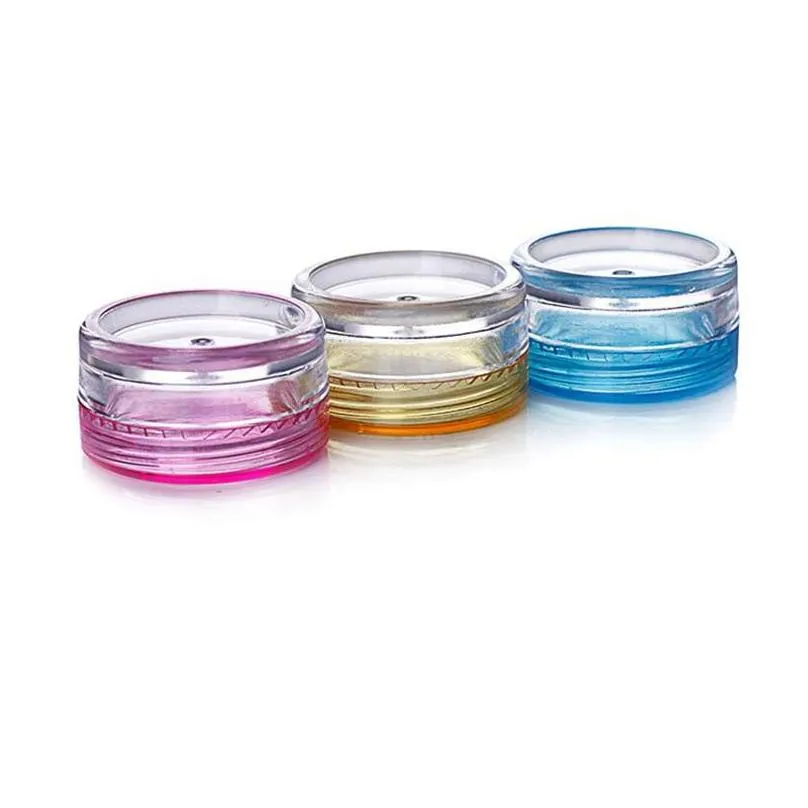 3g/5g wax container traveling portable plastic cream storage boxes food grade mini empty cosmetic bottles