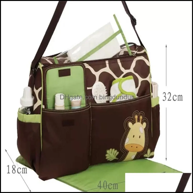 animal diaper bag mummy nappy bag zebra or giraffe babyboom multifunctional fashion infanticipate bags