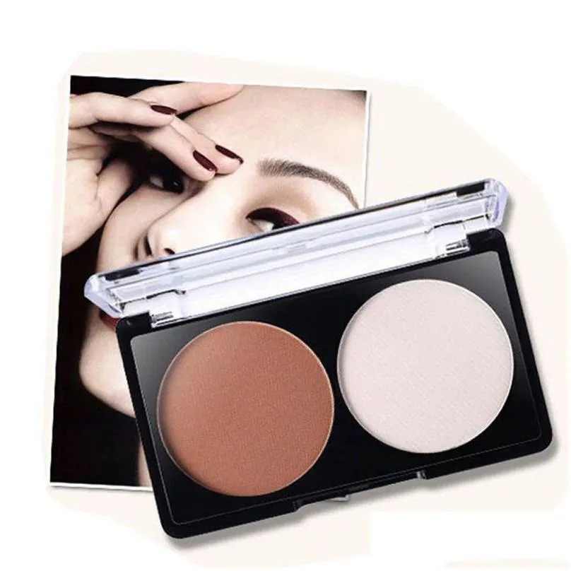 wholesale 4 patterns face shading powder contour highlighter bronzer palette set trimming makeup face contour grooming pressed powder