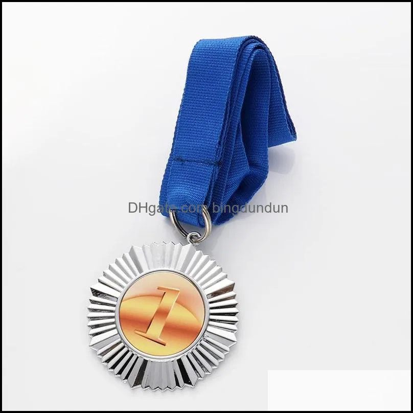 personalized gilded medals sublimation straw pattern design medal marathon prizes with lanyard rra11195