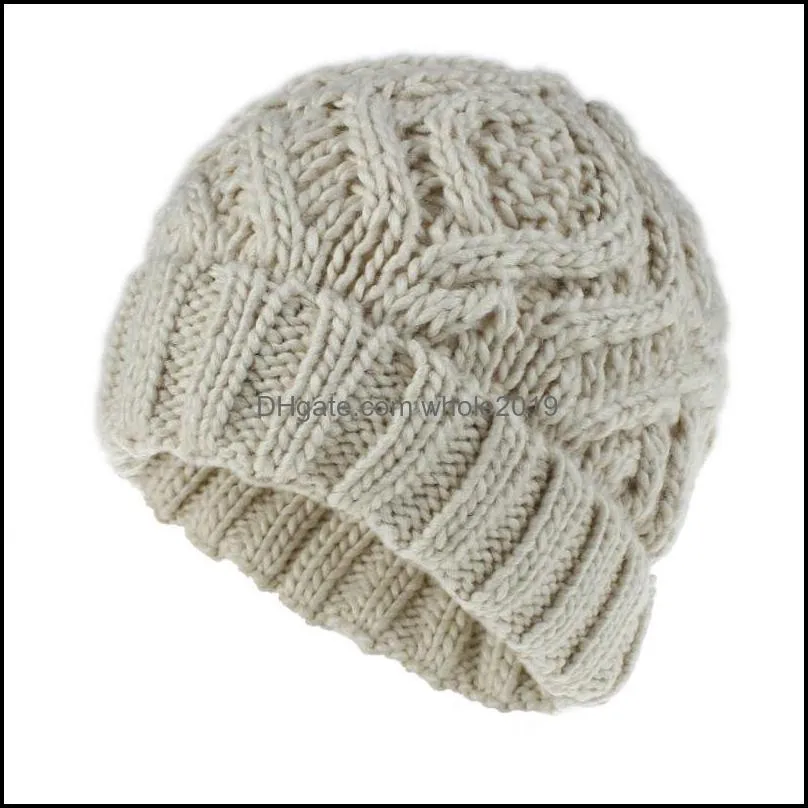 beanie/skull caps winter fashion women hat 2021 autumn handmade knitted womens hats thick elastic panic buying