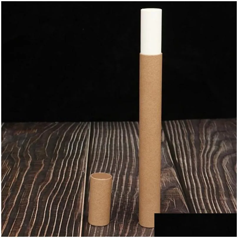 5/10/20gram small perfume paper tube packaging joss stick convenient carrying kraft paper incense tube give box lx3227