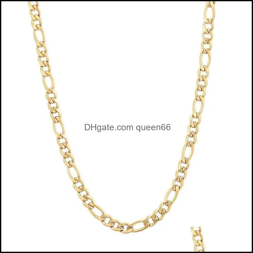 3pcs gold chain necklace for women grils herringbone rope figaro link chain layered neklace trendy 2021 jewelry dnf01 810 r2