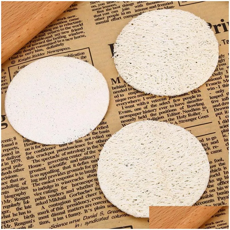 natural loofah facial pads loofah disc makeup remove exfoliating face loofah pad small size luffa loofas